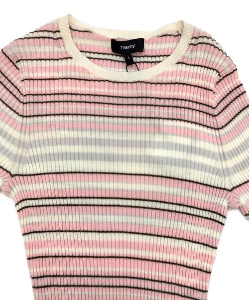theory（セオリー）theory (セオリー) リブニット ピンク サイズ:S 未使用品の古着・服飾アイテム