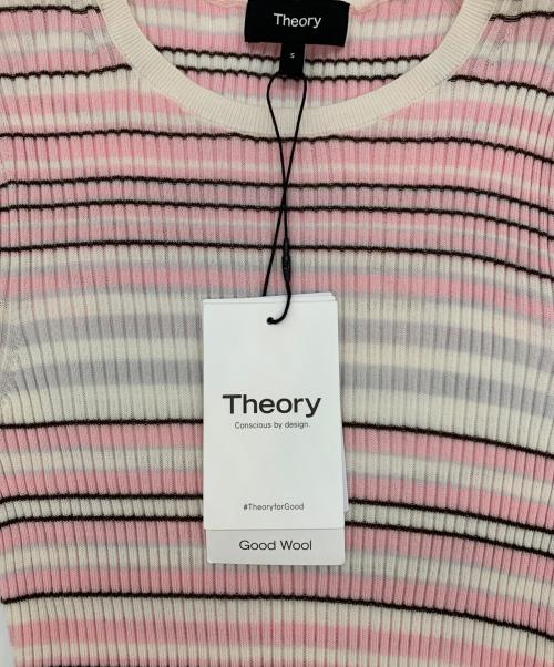 theory（セオリー）theory (セオリー) リブニット ピンク サイズ:S 未使用品の古着・服飾アイテム