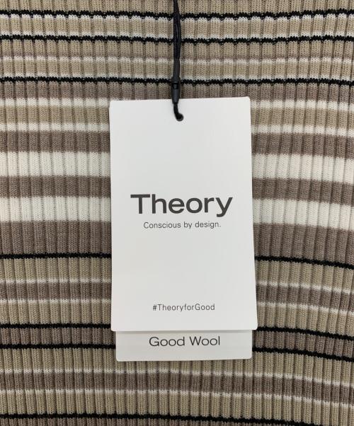 theory（セオリー）theory (セオリー) リブニット ベージュ サイズ:S 未使用品の古着・服飾アイテム