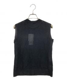 theory luxe（セオリーリュクス）の古着「LUTON ELDO ノースリーブニット」｜ブラック