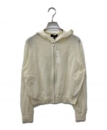 theory（セオリー）の古着「ジップアップニット」｜アイボリー