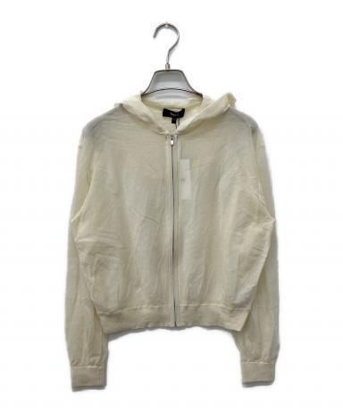 中古・古着通販】theory (セオリー) ジップアップニット アイボリー