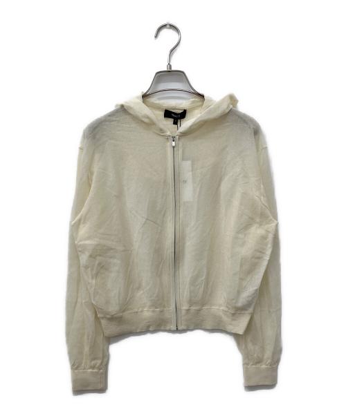 theory（セオリー）theory (セオリー) ジップアップニット アイボリー サイズ:S 未使用品の古着・服飾アイテム