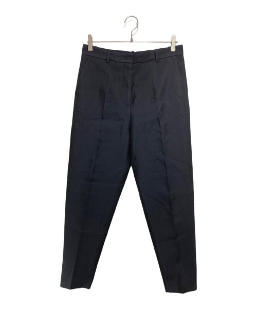 JIL SANDER（ジルサンダー）JIL SANDER (ジルサンダー) シルクナイロン混テーパードパンツ ネイビー サイズ:36の古着・服飾アイテム