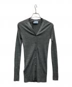 PRADAプラダ）の古着「ラメカーディガン」｜グレー