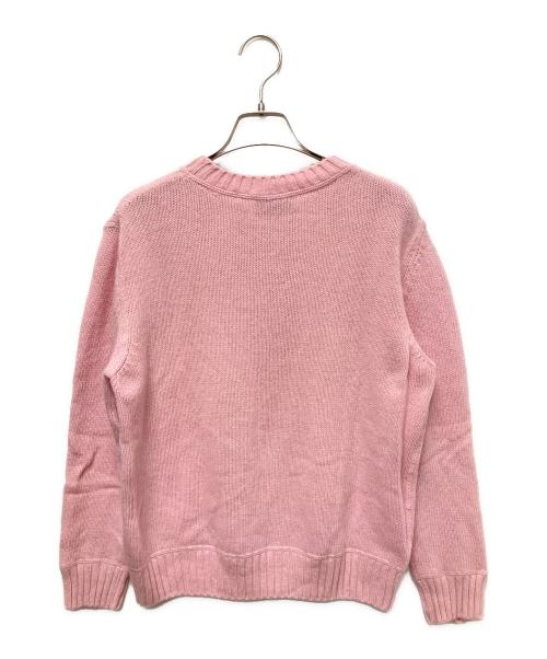 PRADA（プラダ）PRADA (プラダ) クルーネック カシミヤ混ニット ピンク サイズ:40の古着・服飾アイテム