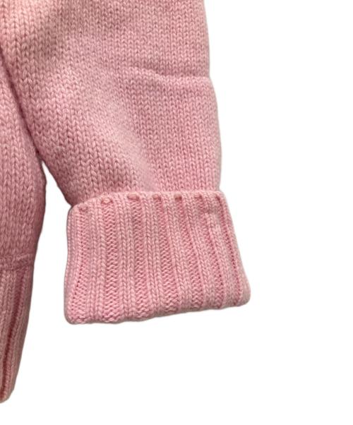 PRADA（プラダ）PRADA (プラダ) クルーネック カシミヤ混ニット ピンク サイズ:40の古着・服飾アイテム