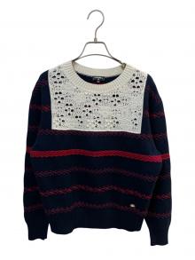 CHANEL（シャネル）の古着「P70 カシミヤクルーネックニット」｜ネイビー