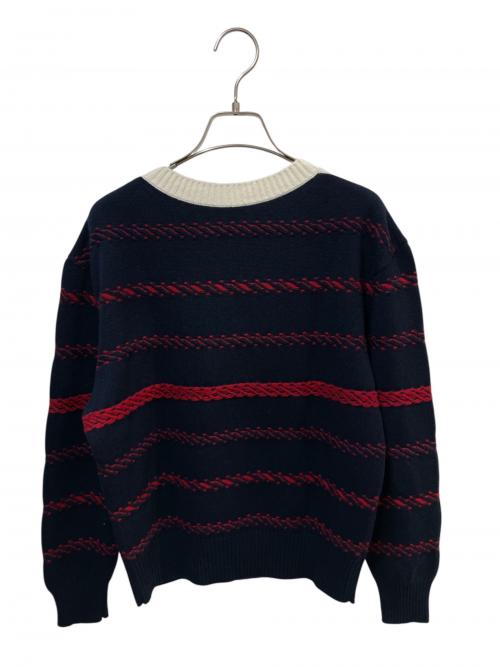CHANEL（シャネル）CHANEL (シャネル) P70 カシミヤクルーネックニット ネイビー サイズ:38の古着・服飾アイテム