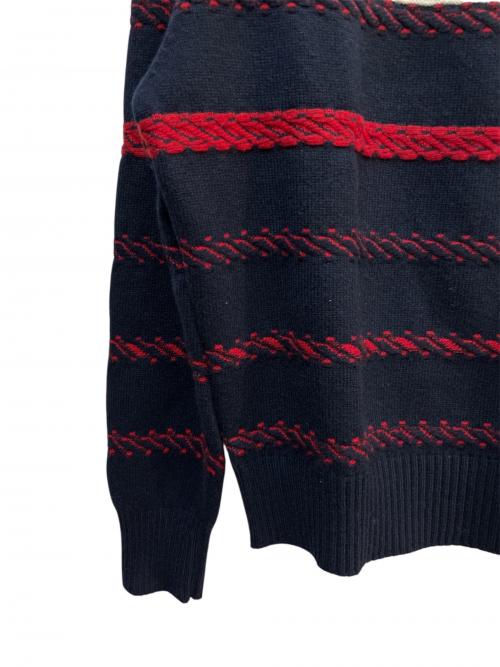 CHANEL（シャネル）CHANEL (シャネル) P70 カシミヤクルーネックニット ネイビー サイズ:38の古着・服飾アイテム