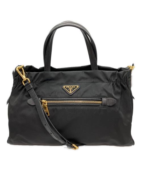 PRADA（プラダ）PRADA (プラダ) 2WAYバッグ ブラックの古着・服飾アイテム