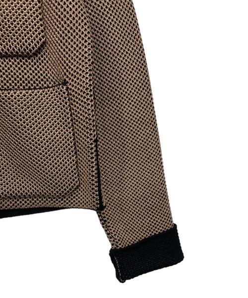 LOUIS VUITTON（ルイ ヴィトン）LOUIS VUITTON (ルイ ヴィトン) ノーカラーウールジャケット ブラウン サイズ:XSの古着・服飾アイテム