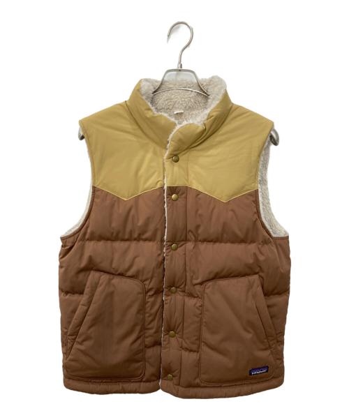 Patagonia（パタゴニア）Patagonia (パタゴニア) REVERSIBLE BIVY DOWN VEST ブラウン サイズ:Mの古着・服飾アイテム
