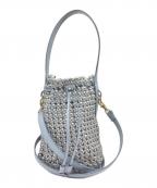 ne quittez pasヌキテパ）の古着「Leather Bucket Bag」｜ブルー