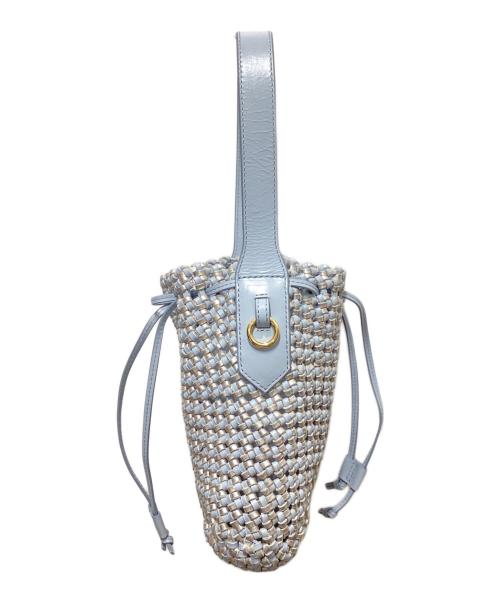 ne quittez pas（ヌキテパ）ne quittez pas (ヌキテパ) Leather Bucket Bag ブルーの古着・服飾アイテム