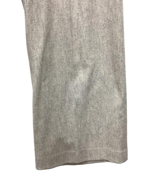 BALLSEY（ボールジィ）BALLSEY (ボールジィ) メランジカルゼ タックワイドパンツ ライトグレー サイズ:SIZE 36の古着・服飾アイテム