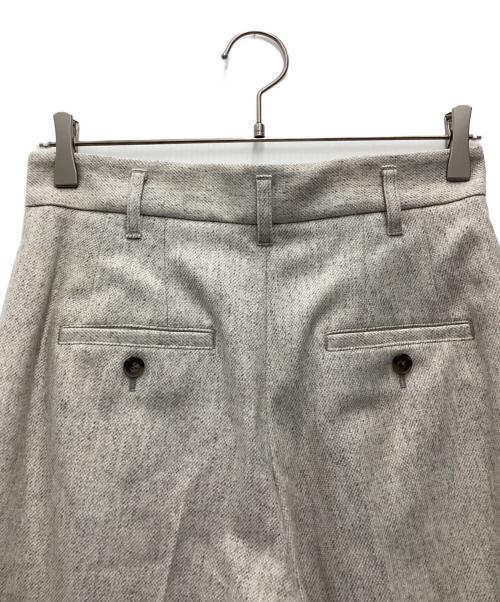 BALLSEY（ボールジィ）BALLSEY (ボールジィ) メランジカルゼ タックワイドパンツ ライトグレー サイズ:SIZE 36の古着・服飾アイテム