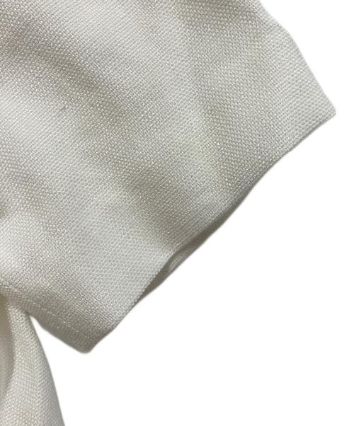 Loulou Willoughby（ルルウィルビー）Loulou Willoughby (ルルウィルビー) ブライトリネン半袖ジャケット ホワイト サイズ:2の古着・服飾アイテム