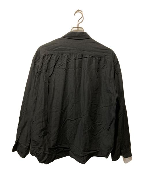 yokosakamoto（ヨウコサカモト）YOKOSAKAMOTO (ヨウコサカモト) FIT SHIRT ブラック サイズ:Mの古着・服飾アイテム