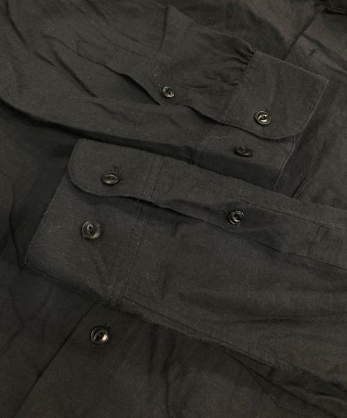 yokosakamoto（ヨウコサカモト）YOKOSAKAMOTO (ヨウコサカモト) FIT SHIRT ブラック サイズ:Mの古着・服飾アイテム