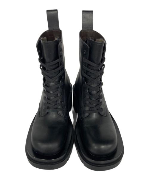BOTTEGA VENETA（ボッテガベネタ）BOTTEGA VENETA (ボッテガベネタ) レースアップラグブーツ ブラック サイズ:37の古着・服飾アイテム