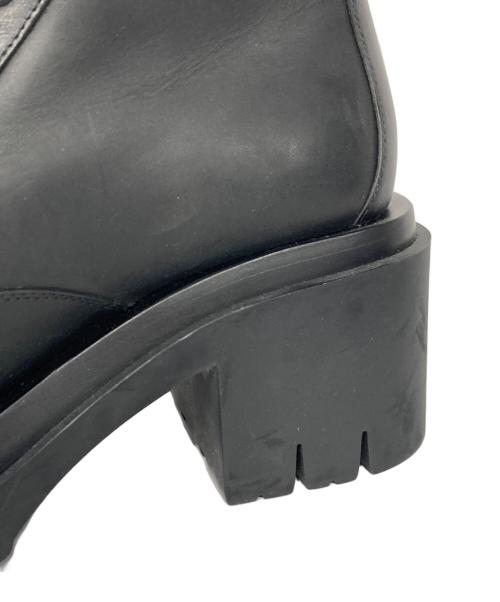 BOTTEGA VENETA（ボッテガベネタ）BOTTEGA VENETA (ボッテガベネタ) レースアップラグブーツ ブラック サイズ:37の古着・服飾アイテム