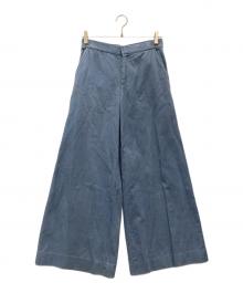 SACRA（サクラ）の古着「コーデュロイワイドパンツ」｜ブルー