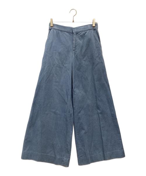 SACRA（サクラ）SACRA (サクラ) コーデュロイワイドパンツ ブルー サイズ:SIZE 36の古着・服飾アイテム