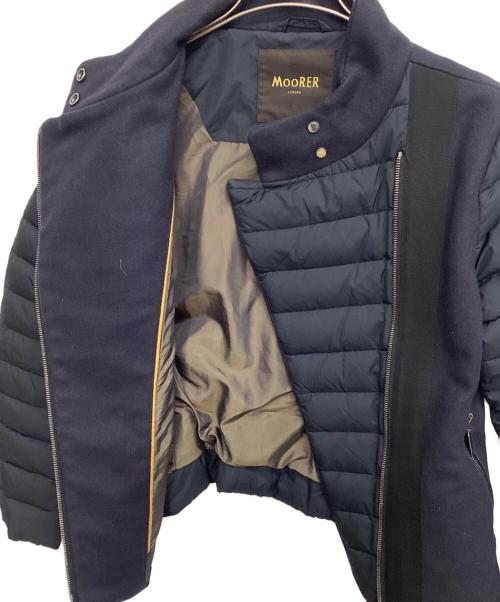 MOORER（ムーレー）MOORER (ムーレー) ダウン切替ジャケット ネイビー サイズ:40の古着・服飾アイテム