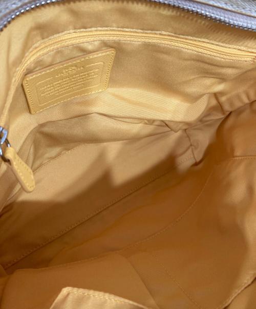 COACH（コーチ）COACH (コーチ) シグネチャートートバッグ イエローの古着・服飾アイテム