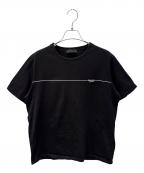 PRADAプラダ）の古着「ロゴプリントTシャツ」｜ブラック