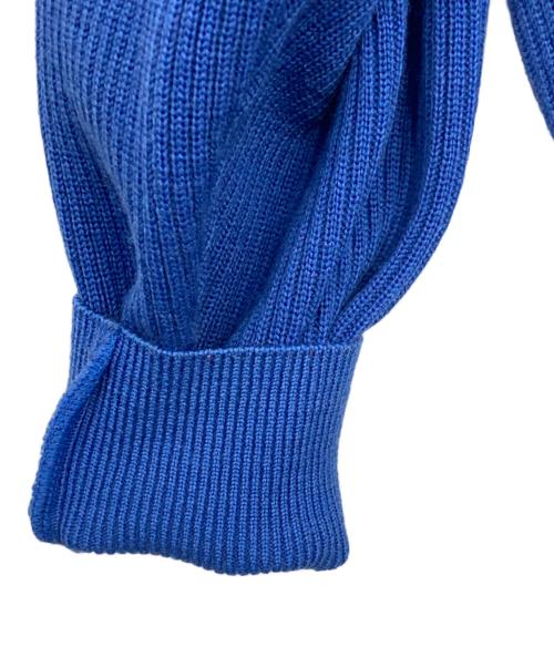 LEONARD（レオナール）LEONARD (レオナール) 背面刺繍付リブニット ブルー サイズ:表記なしの古着・服飾アイテム