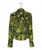 DRIES VAN NOTENドリスヴァンノッテン）の古着「Floral-printed blouse」｜ブラック