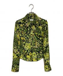DRIES VAN NOTEN（ドリスヴァンノッテン）の古着「Floral-printed blouse」｜ブラック