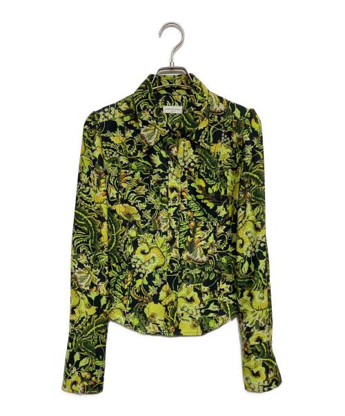 DRIES VAN NOTEN（ドリスヴァンノッテン）DRIES VAN NOTEN (ドリスヴァンノッテン) Floral-printed blouse ブラック サイズ:34の古着・服飾アイテム