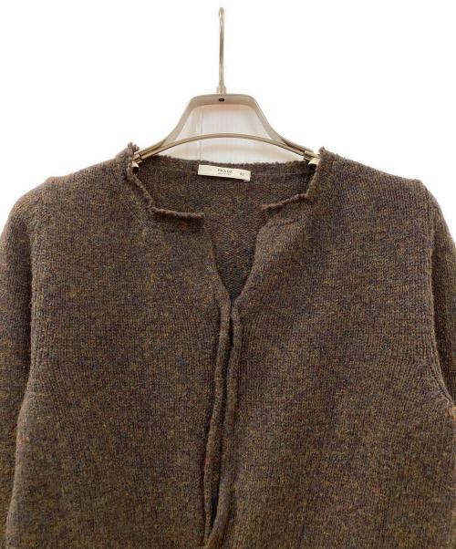 PRADA（プラダ）PRADA (プラダ) ビジュー装飾ニット ブラウン サイズ:42の古着・服飾アイテム