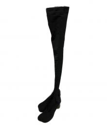 MM6 Maison Margiela（エムエムシックスメゾンマルジェラ）の古着「サイハイブーツ」｜ブラック