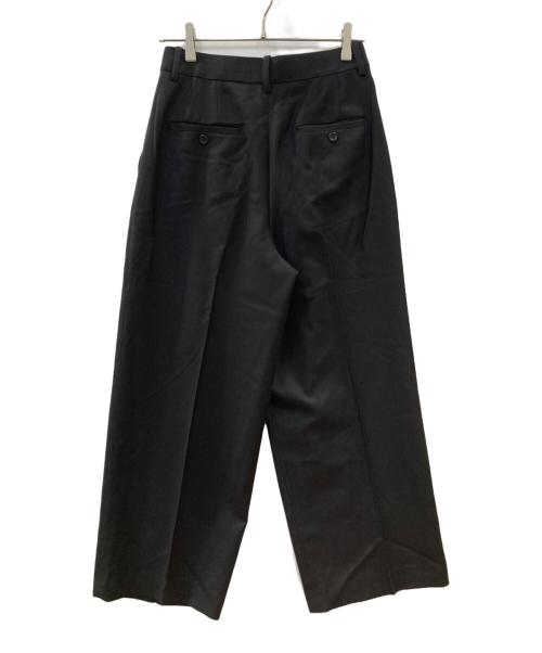 theory（セオリー）theory (セオリー) タックワイドパンツ ブラックの古着・服飾アイテム