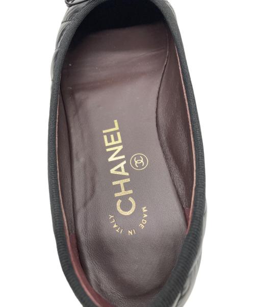 CHANEL（シャネル）CHANEL (シャネル) バレリーナ マトラッセ ココマーク パンプス ブラック サイズ:35Cの古着・服飾アイテム