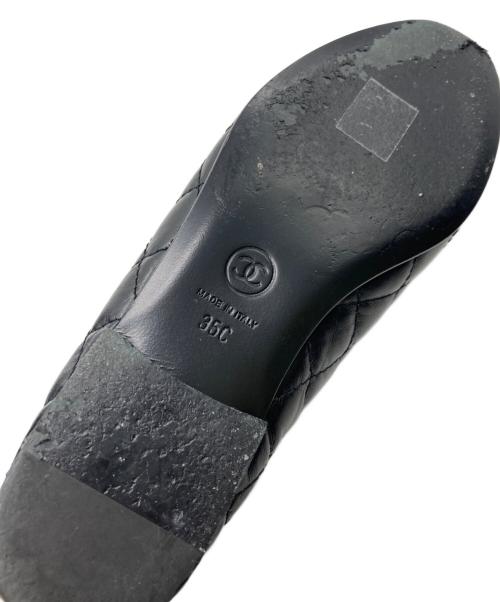 CHANEL（シャネル）CHANEL (シャネル) バレリーナ マトラッセ ココマーク パンプス ブラック サイズ:35Cの古着・服飾アイテム