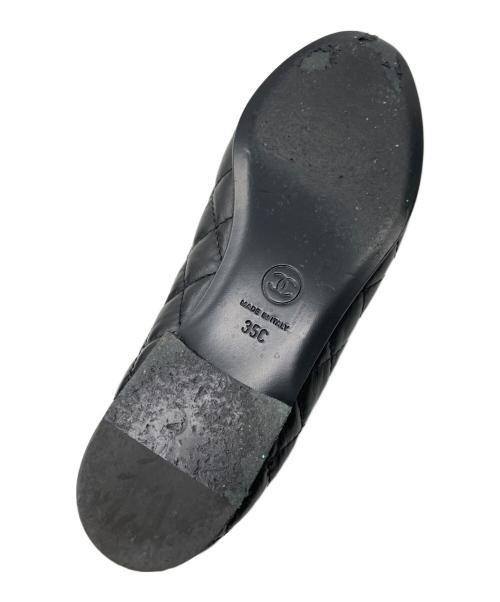 CHANEL（シャネル）CHANEL (シャネル) バレリーナ マトラッセ ココマーク パンプス ブラック サイズ:35Cの古着・服飾アイテム