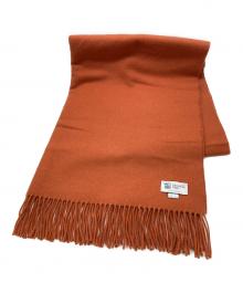 JOHNSTONS OF ELGIN（ジョンストンズオブエルガン）の古着「マフラー」｜オレンジ