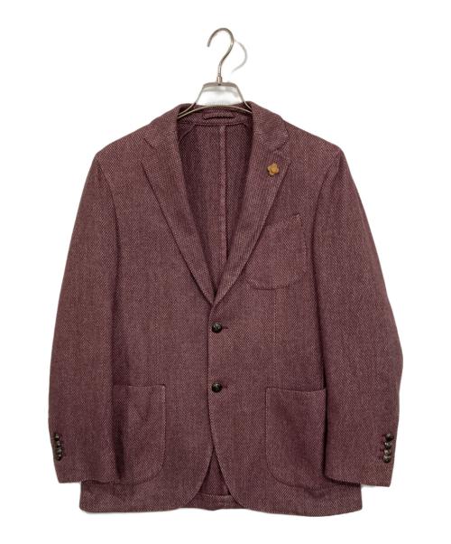 LARDINI（ラルディーニ）LARDINI (ラルディーニ) ウールテーラードジャケット ワインレッド サイズ:48の古着・服飾アイテム