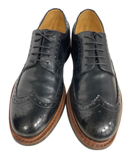 PARABOOT（パラブーツ）PARABOOT (パラブーツ) ウィングチップシューズ ブラック サイズ:8の古着・服飾アイテム