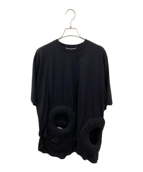 ENFOLD（エンフォルド）ENFOLD (エンフォルド) BELL T-SHIRT ブラック サイズ:38の古着・服飾アイテム