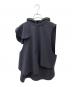 ENFOLD（エンフォルド）の古着「CIRCLE SLEEVE HOODIE PULLOVER」｜チャコールグレー