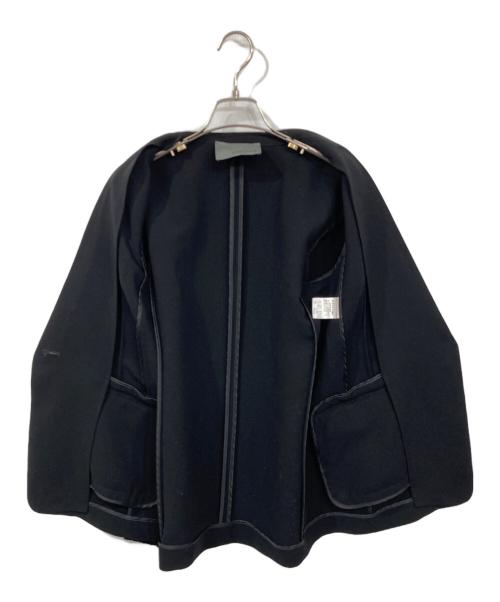 uncrave（アンクレイヴ）uncrave (アンクレイヴ) ウォッシャブルダブルクロス ジャケット ブラックの古着・服飾アイテム