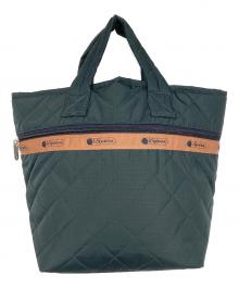 LeSportsac（レスポートサック）の古着「MEDIUM MULTI TOTE」｜ディープグリーン
