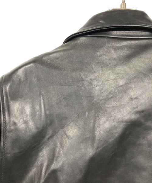 JACKROSE（ジャックローズ）JACKROSE (ジャックローズ) ホースオイルレザーダブルライダースジャケット ブラック サイズ:5の古着・服飾アイテム