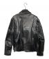 JACKROSE (ジャックローズ) ホースオイルレザーダブルライダースジャケット ブラック サイズ:5：36000円